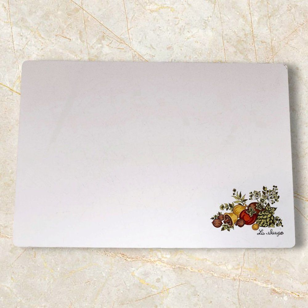 Vintage Corningware La Sauge Spice of Life Counter Saver Cutting Board 14 x 10